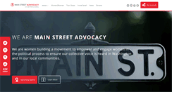 Desktop Screenshot of mainstreetadvocacy.com